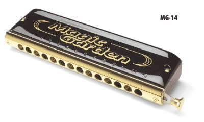 Magic Garden Ultimate Chromatic harmonica - 14 holes - 56 scales